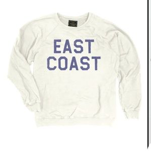 EAST COAST Sweatshirt in Whire and Blue